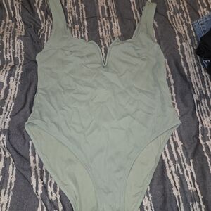 H&M Light Green One Piece Swimsuit